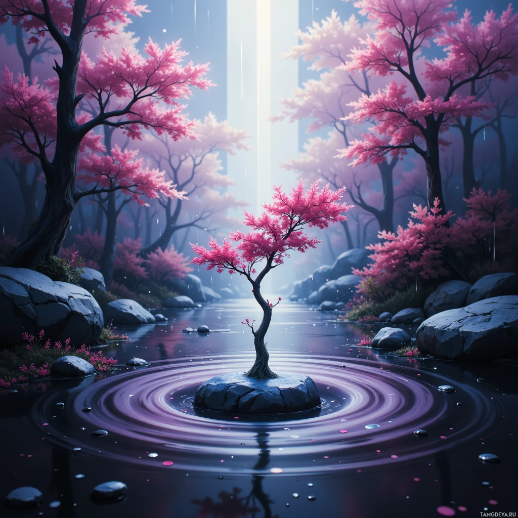 Semi-abstract image with many empty light space at center of beautiful background, that is suitable for the post:  A single raindrop on a glass pane, mirroring the quiet symphony of my own breathing.