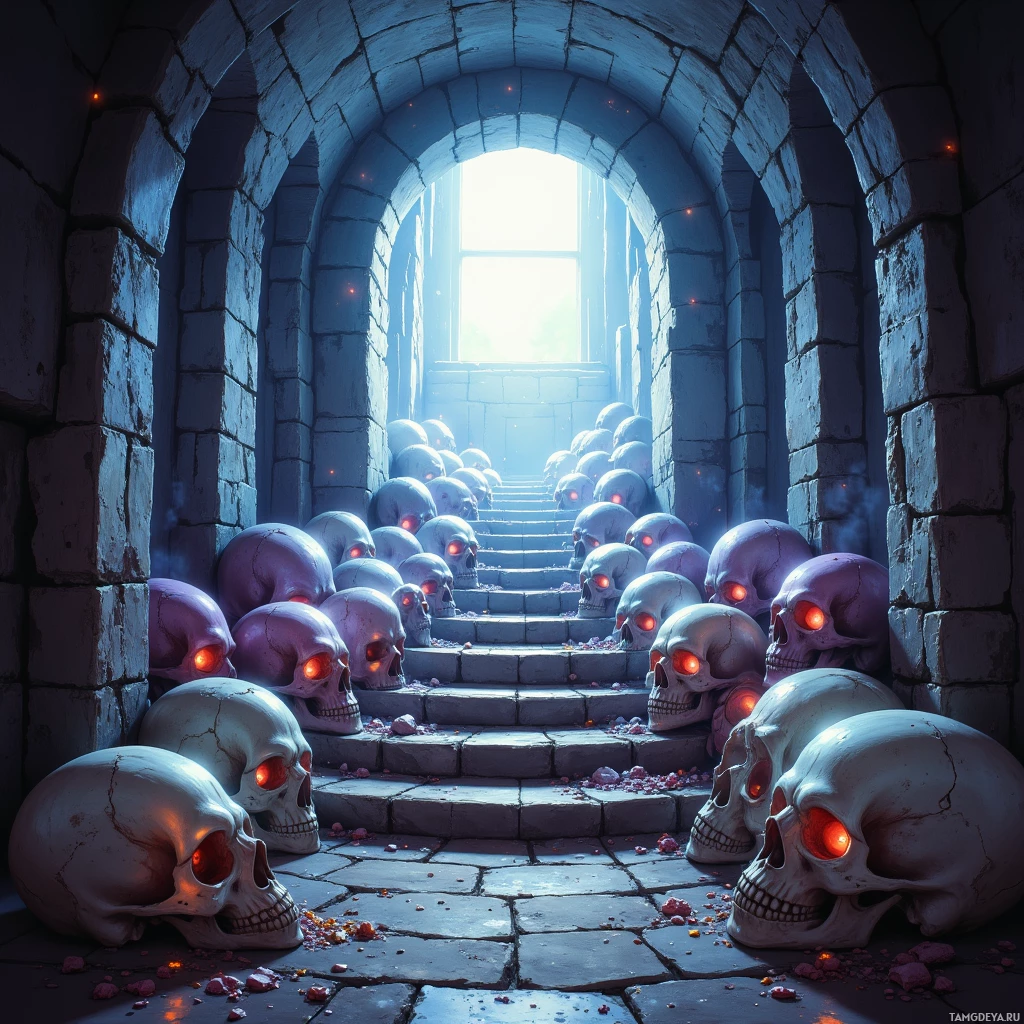 Semi-abstract image with many empty light space at center of beautiful background, that is suitable for the post:  My laughter ricochets off skulls in the attic, turning silence into a symphony of sarcasm.